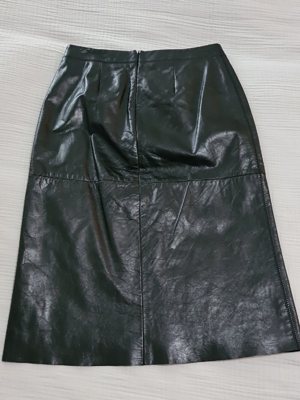 Gap - Y2k Leather Midi A-Line Skirt - Picture 2 of 6